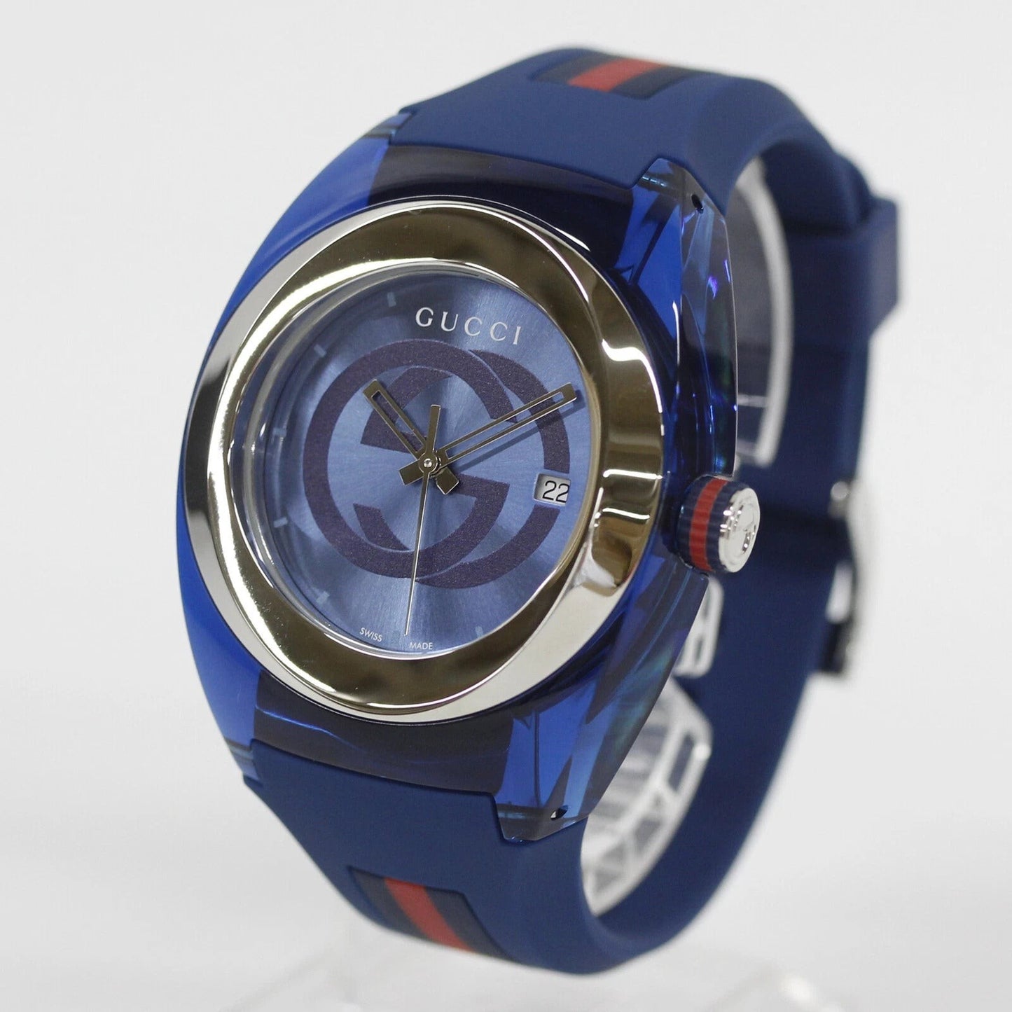 GUCCI SYNC YA137104 Men's Watch – Blue Dial, Quartz Movement, Authentic from