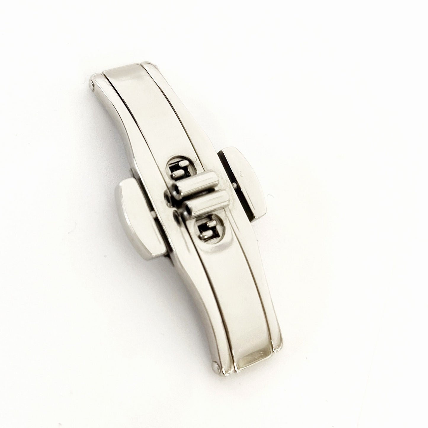Stainless Steel Push Button Butterfly Deployment Watch Clasp Buckle 4x15mm