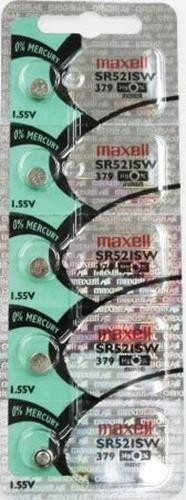 Maxell Japan - SR521SW (379) Watch Batteries Single Pack of 5 Batteries