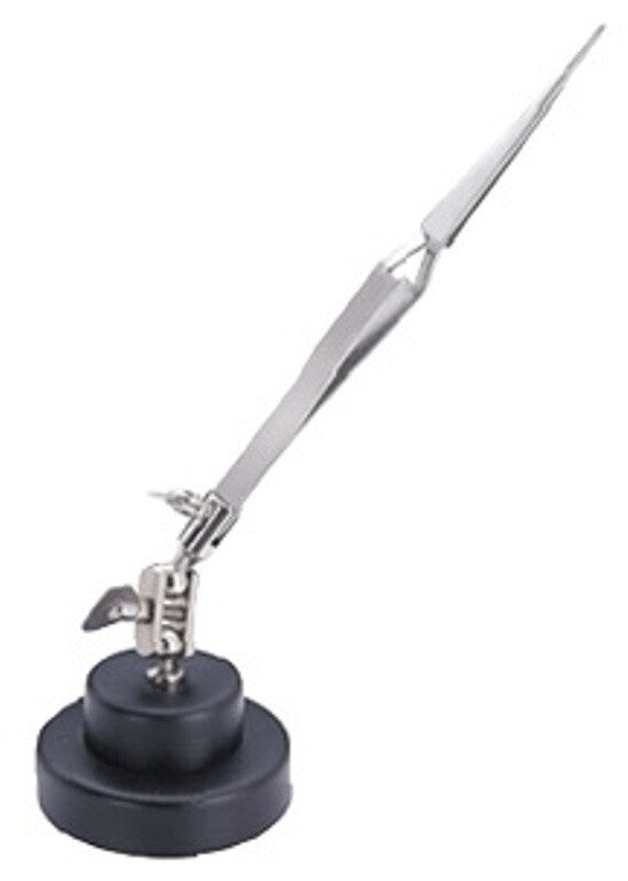 Third Hand Round Base with Cross Locking Tweezers Jewelers Tool