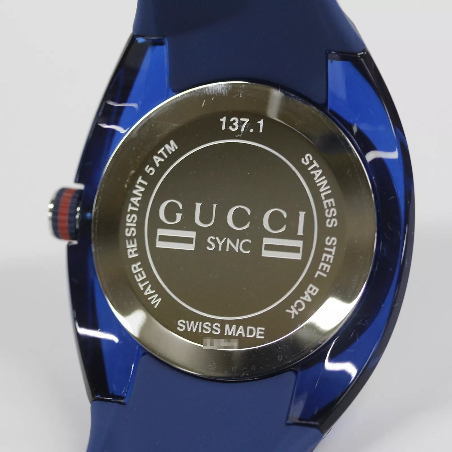 GUCCI SYNC YA137104 Men's Watch – Blue Dial, Quartz Movement, Authentic from