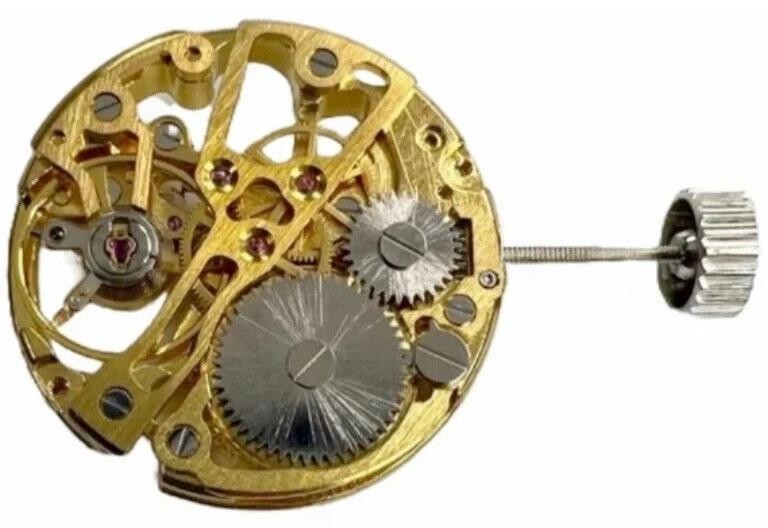 Hand Winding SKELETON Watch Movement 2650-G, 3 HANDS Overall Height 6.0mm