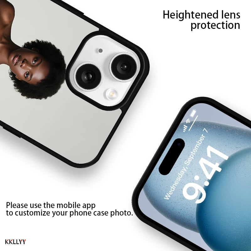 Magnetic Pattern Customized Acrylic Matte Phone Case For iPhone16 15 14 13 12 11 Pro Max XS Shockproof birthday gift surprise
