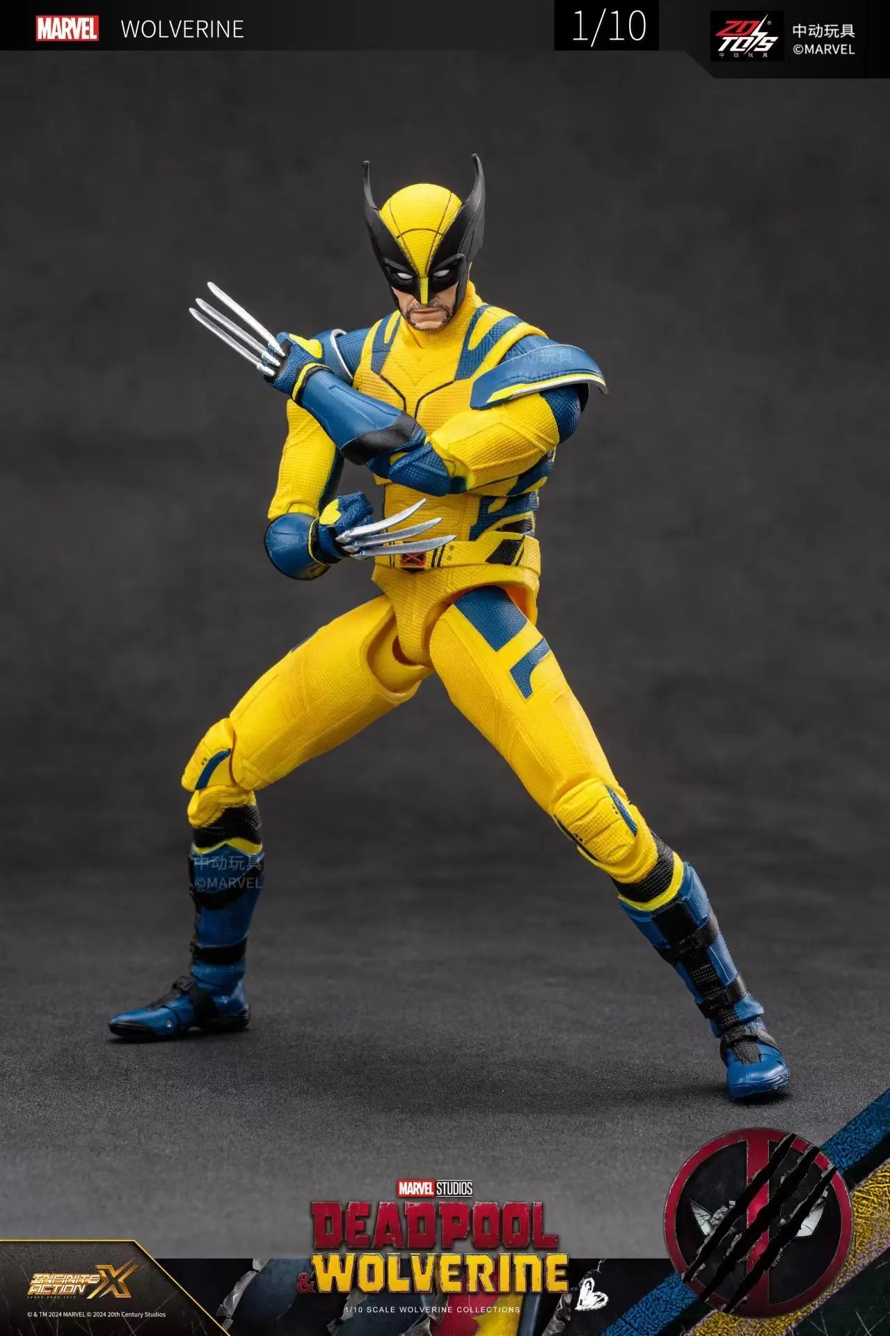 ZD Toys Deadpool & Wolverine Action figures Deadpool Boxed Wolverine Collection Adult Action Figures Kids Toy
