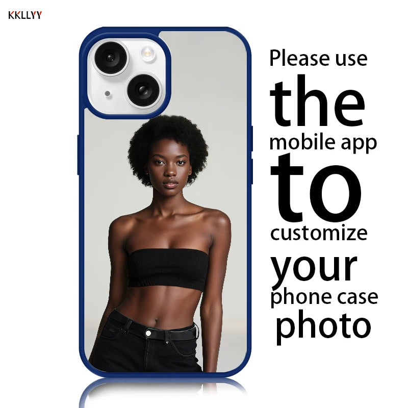 Magnetic Pattern Customized Acrylic Matte Phone Case For iPhone16 15 14 13 12 11 Pro Max XS Shockproof birthday gift surprise