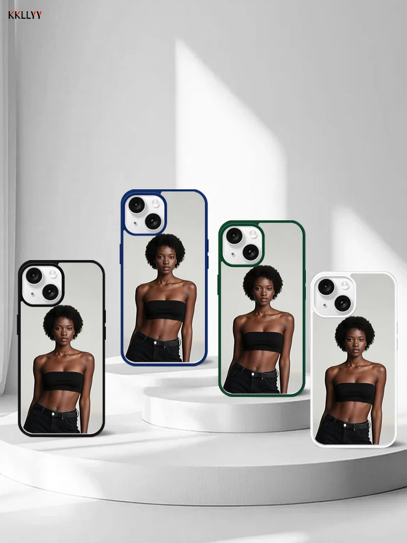 Magnetic Pattern Customized Acrylic Matte Phone Case For iPhone16 15 14 13 12 11 Pro Max XS Shockproof birthday gift surprise
