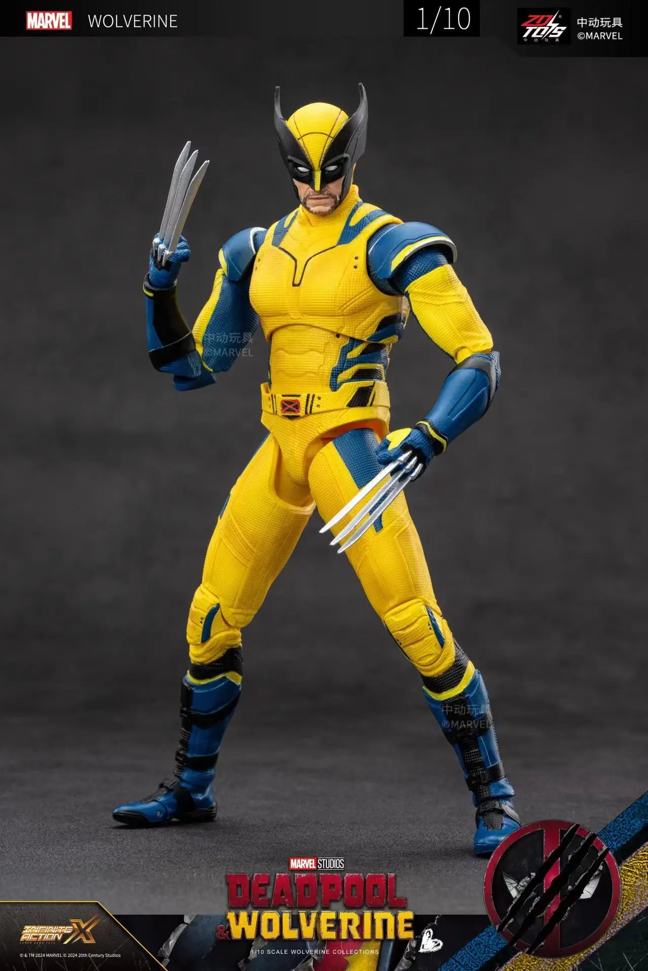 ZD Toys Deadpool & Wolverine Action figures Deadpool Boxed Wolverine Collection Adult Action Figures Kids Toy