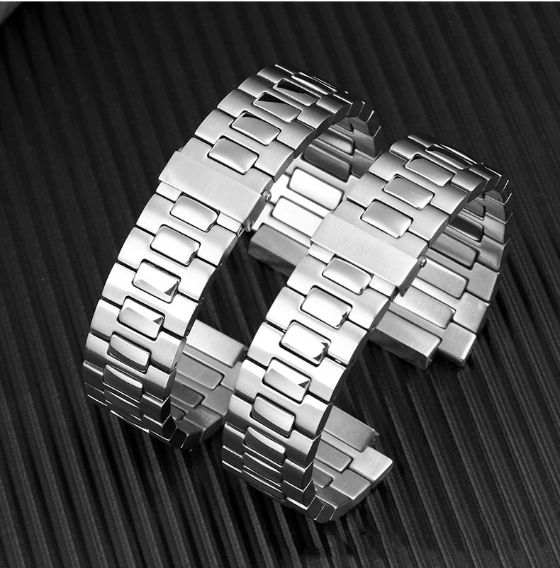 Watch bracelet for Patek Philippe Nautilus 5711/5726 Fine steel watch strap male convex stainless steel watch accessories 25mm