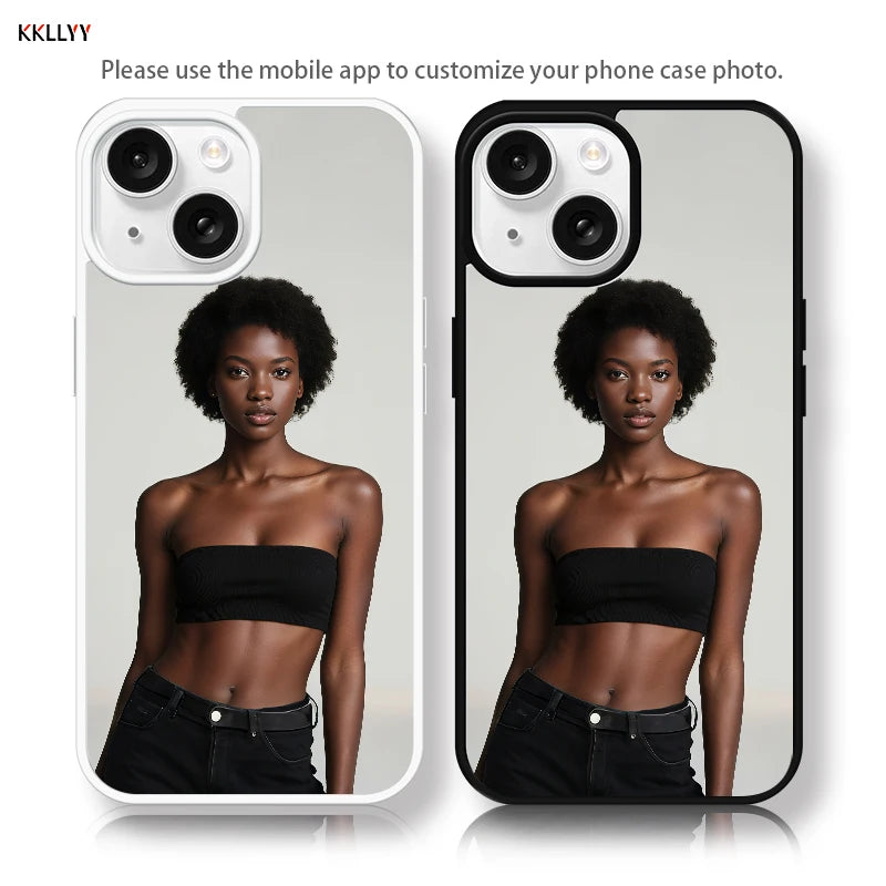 Magnetic Pattern Customized Acrylic Matte Phone Case For iPhone16 15 14 13 12 11 Pro Max XS Shockproof birthday gift surprise