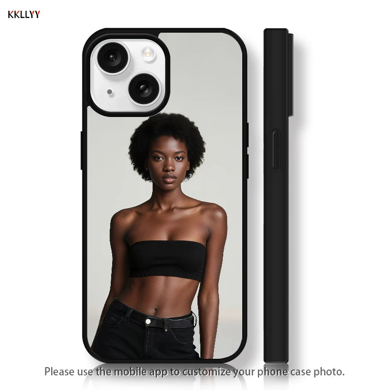 Magnetic Pattern Customized Acrylic Matte Phone Case For iPhone16 15 14 13 12 11 Pro Max XS Shockproof birthday gift surprise
