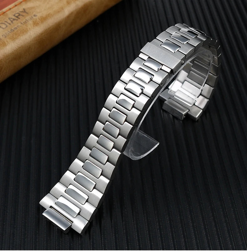 Watch bracelet for Patek Philippe Nautilus 5711/5726 Fine steel watch strap male convex stainless steel watch accessories 25mm