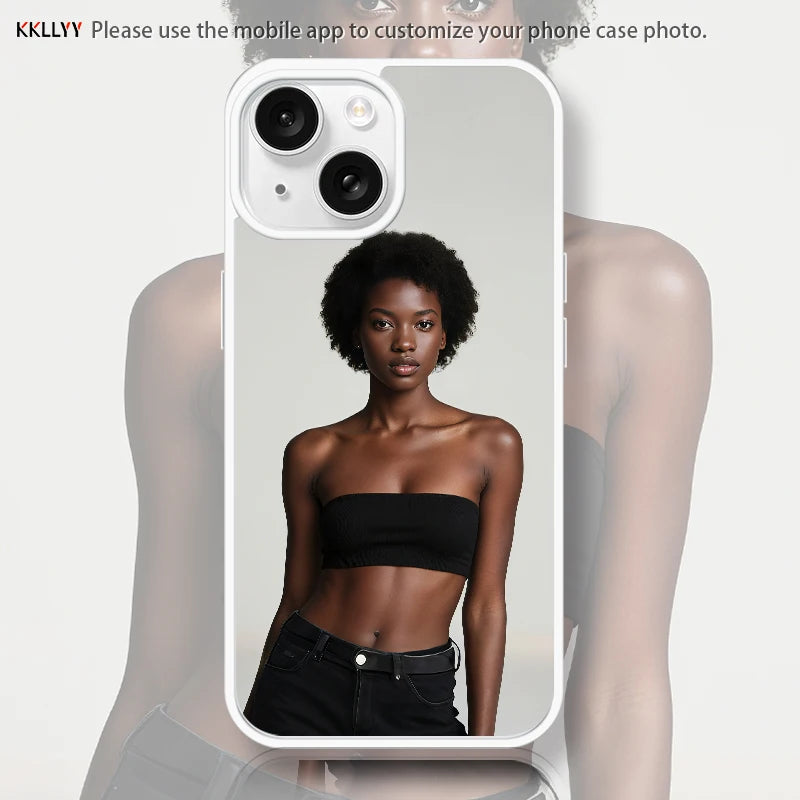Magnetic Pattern Customized Acrylic Matte Phone Case For iPhone16 15 14 13 12 11 Pro Max XS Shockproof birthday gift surprise