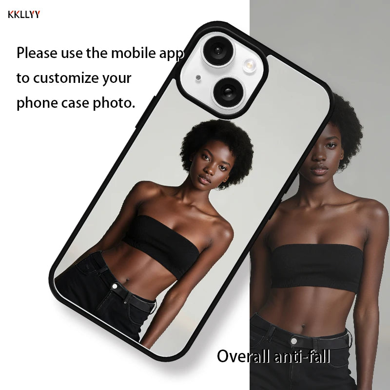 Magnetic Pattern Customized Acrylic Matte Phone Case For iPhone16 15 14 13 12 11 Pro Max XS Shockproof birthday gift surprise