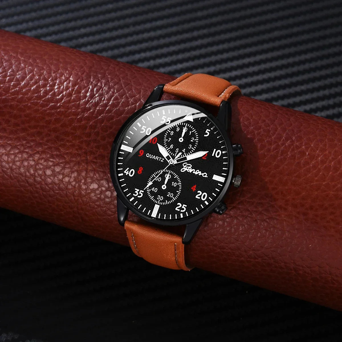 Watches for Men Reloj Hombre Fashion Retro Business Hand Watch Leather Watches Quartz Wristwatch Clock Gift Relogios Masculino