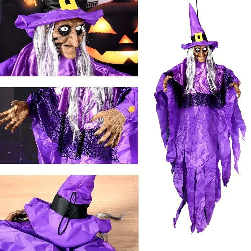 NNETM Spooky Witch Costume Halloween Hanging Decoration