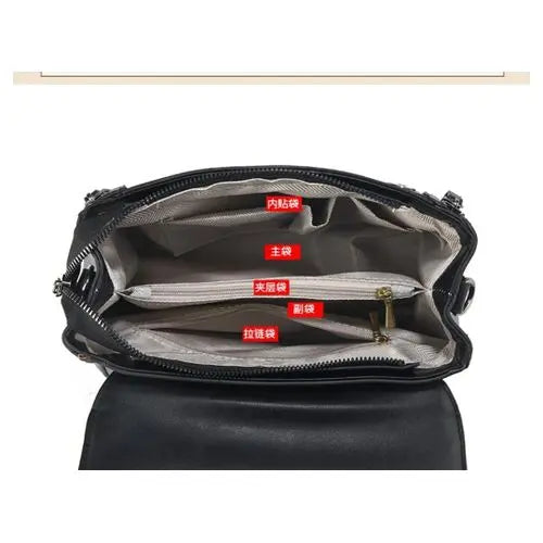 Hoor Luxury Cowhide Structured Handheld Bag With Detachable Sling Strap