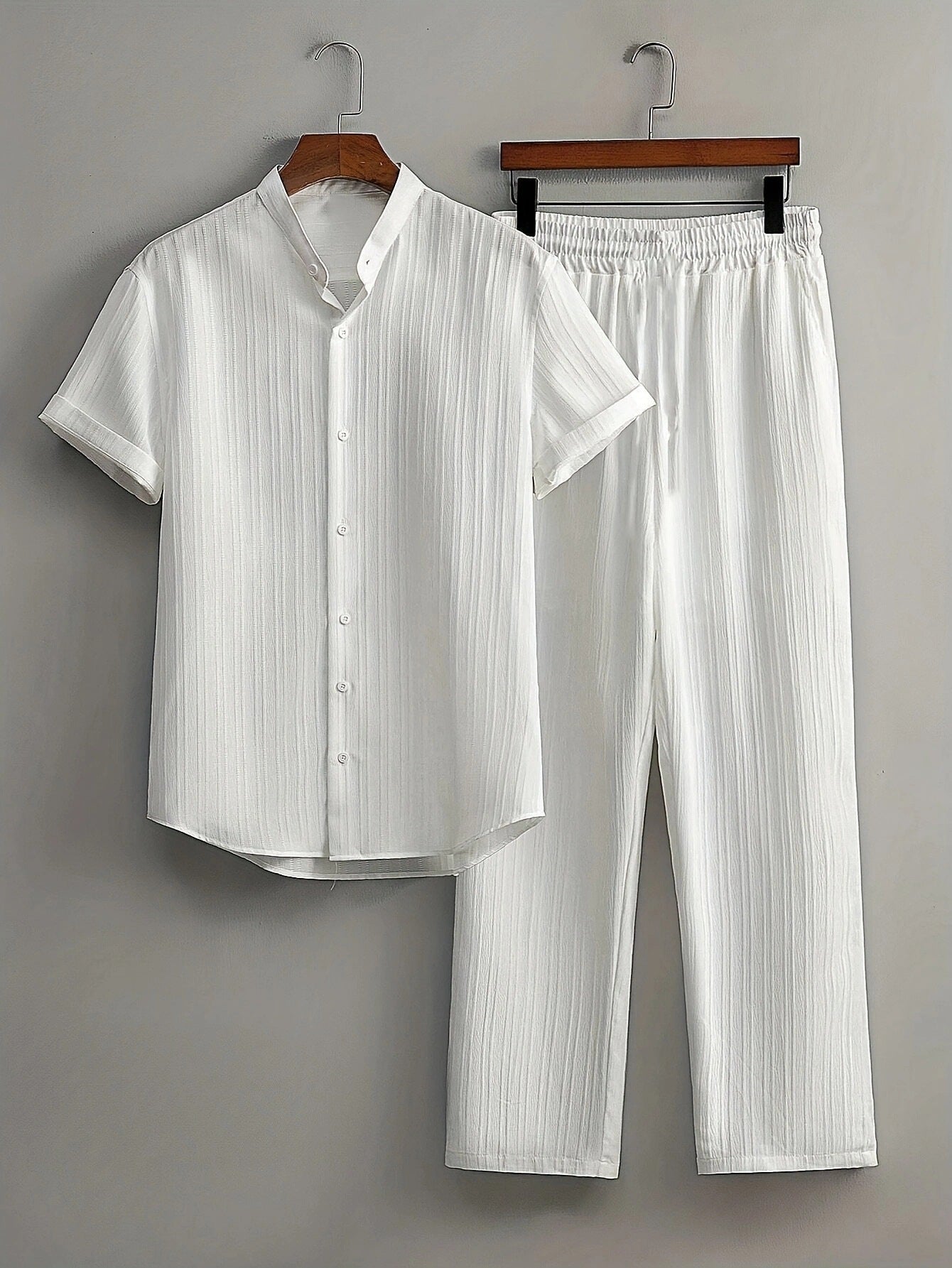 Men's Casual Multi-color Beach Short Sleeve Suit