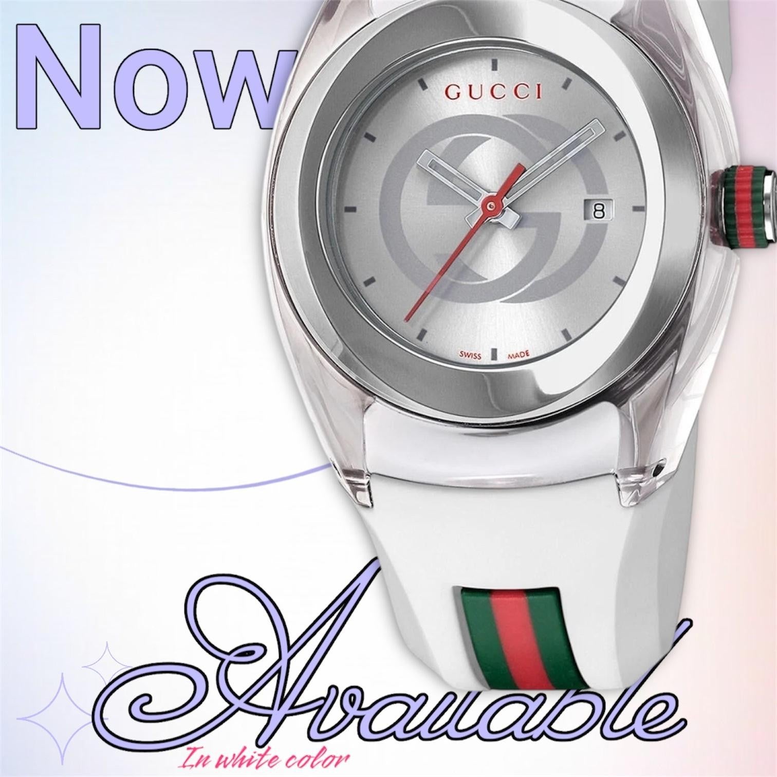 GUCCI SYNC YA137111 Men's Watch – WhiteDial, Quartz, Box