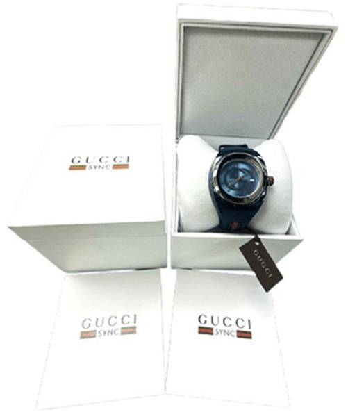 GUCCI SYNC YA137104 Men's Watch – Blue Dial, Quartz Movement, Authentic from
