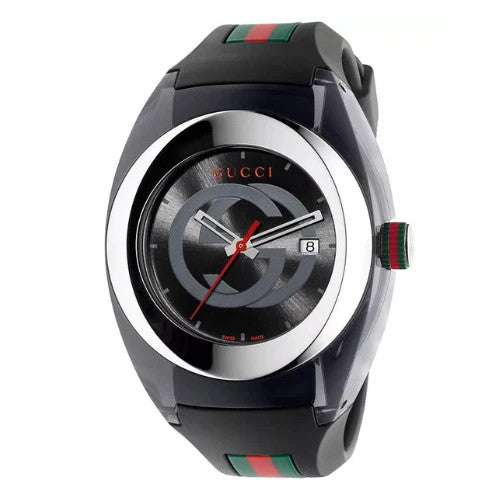 GUCCI SYNC YA137111 Men's Watch – Black Dial, Quartz, Box & Booklet