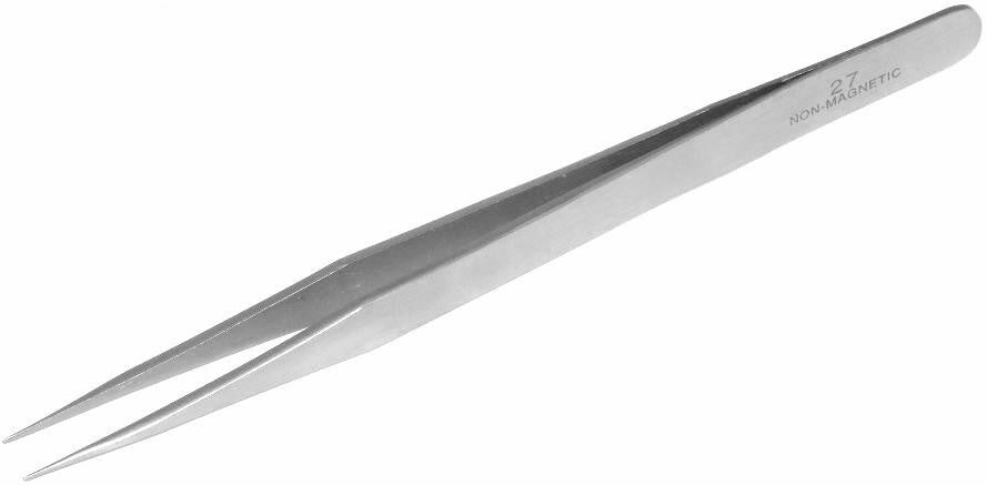 Fine Point Tweezers #27 Non-Magnetic Stainless Steel Watch Repair Tools