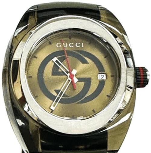 GUCCI SYNC YA137111 Men's Watch – Green Army Dial, Quartz, Box & Booklet