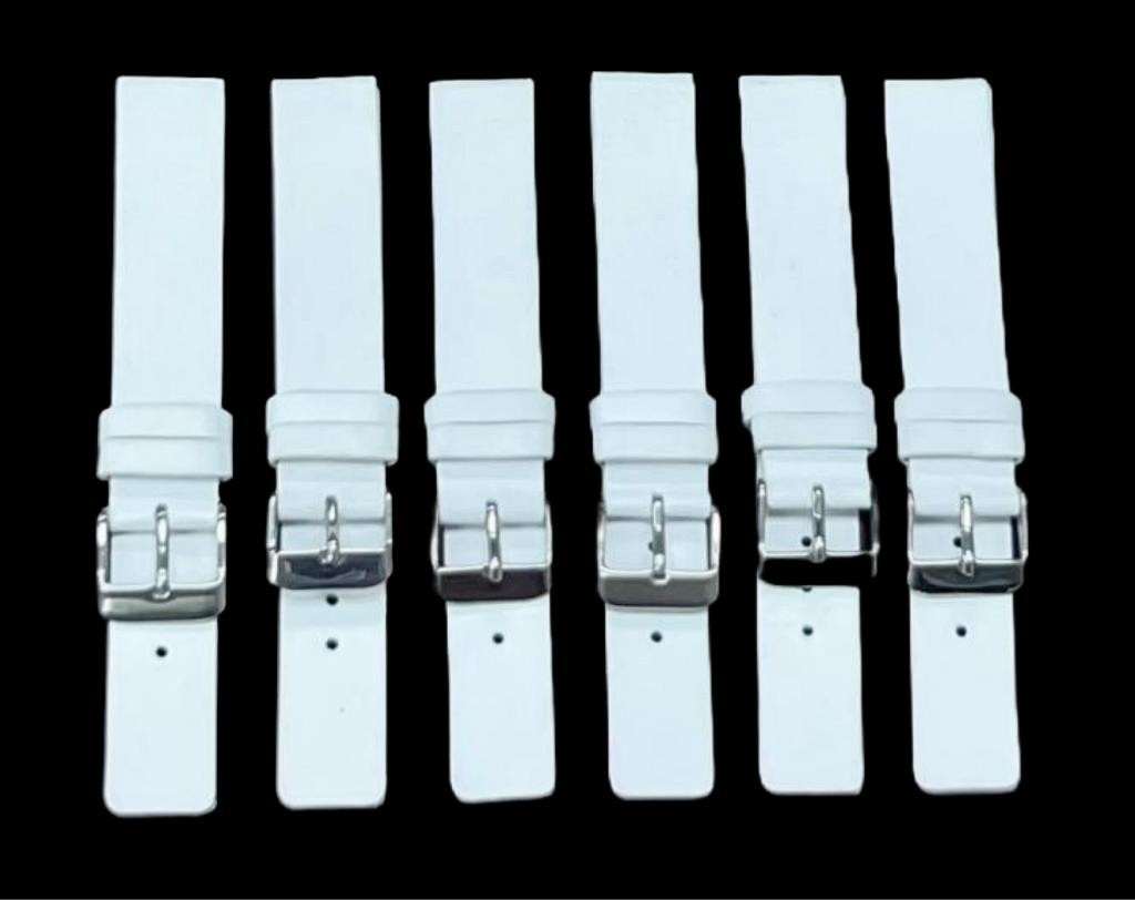High Quality Watch Band Plain Flat Genuine Leather 16MM