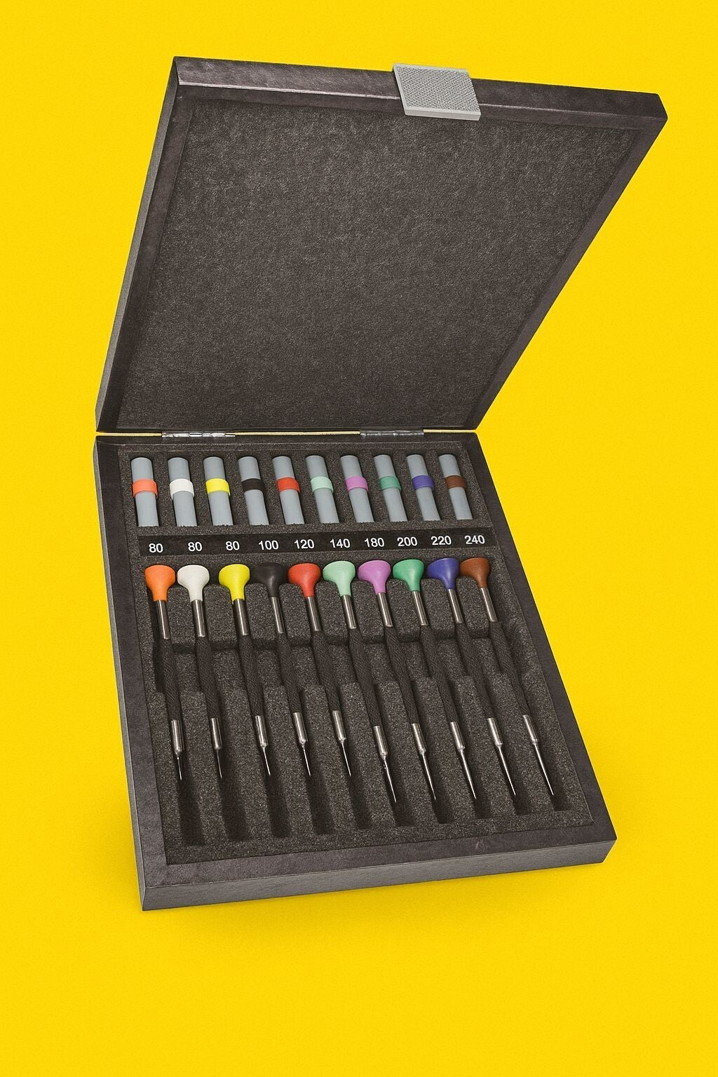 Bergeon 6899-S09 Stainless Steel Ergonomic 9 Piece Screwdriver Set, Swiss Made