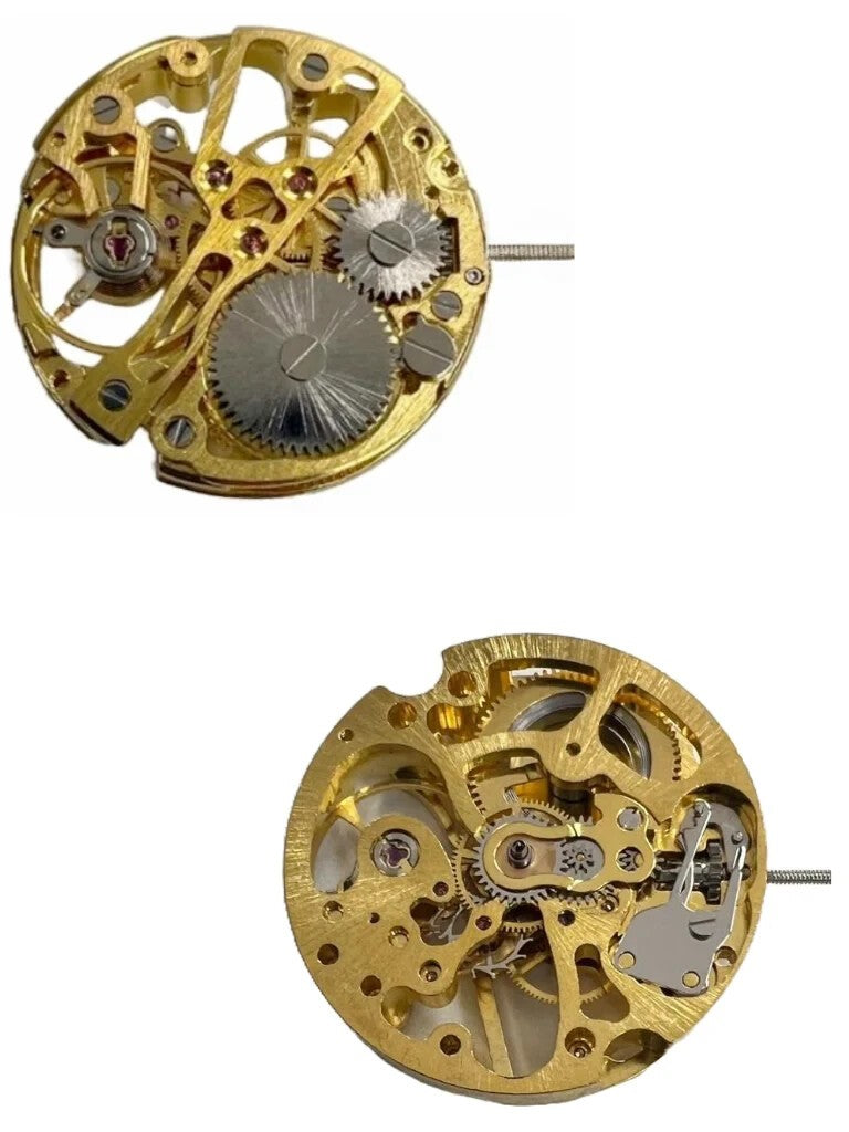 Hand Winding SKELETON Watch Movement 2650-G, 3 HANDS Overall Height 6.0mm