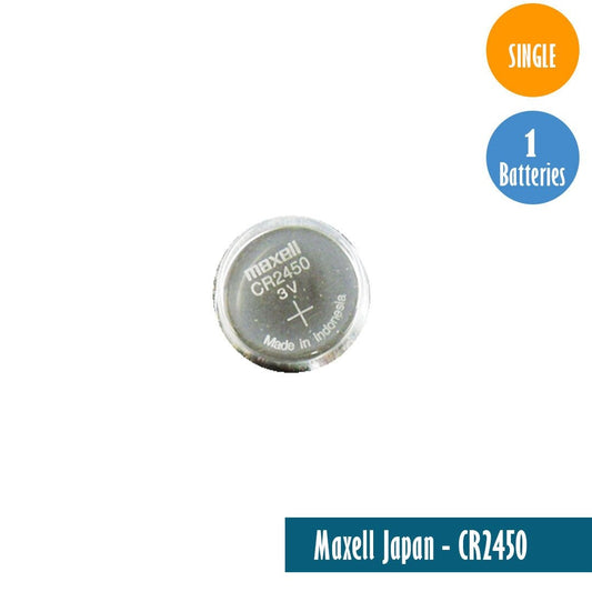 Maxell Japan - CR2450 Watch Batteries Single Battery