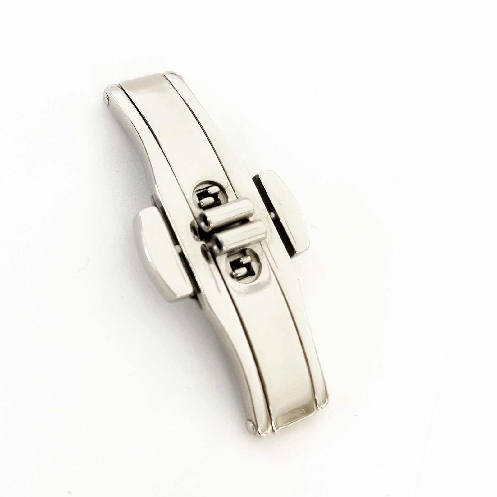 Stainless Steel Push Button Butterfly Deployment Watch Clasp Buckle 4x15mm