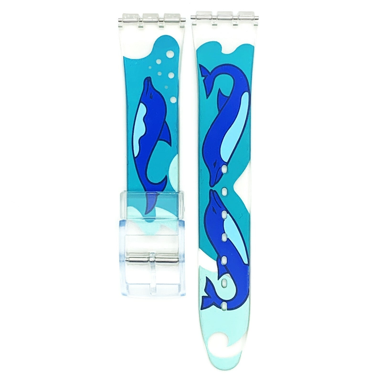 Swatch Watch Strap Replacement 17 MM PVC Multi-Color Modern Art Band