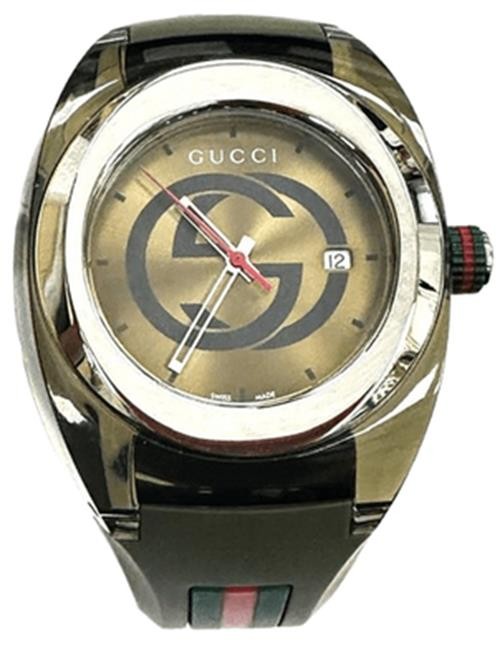 GUCCI SYNC YA137111 Men's Watch – Green Army Dial, Quartz, Box & Booklet