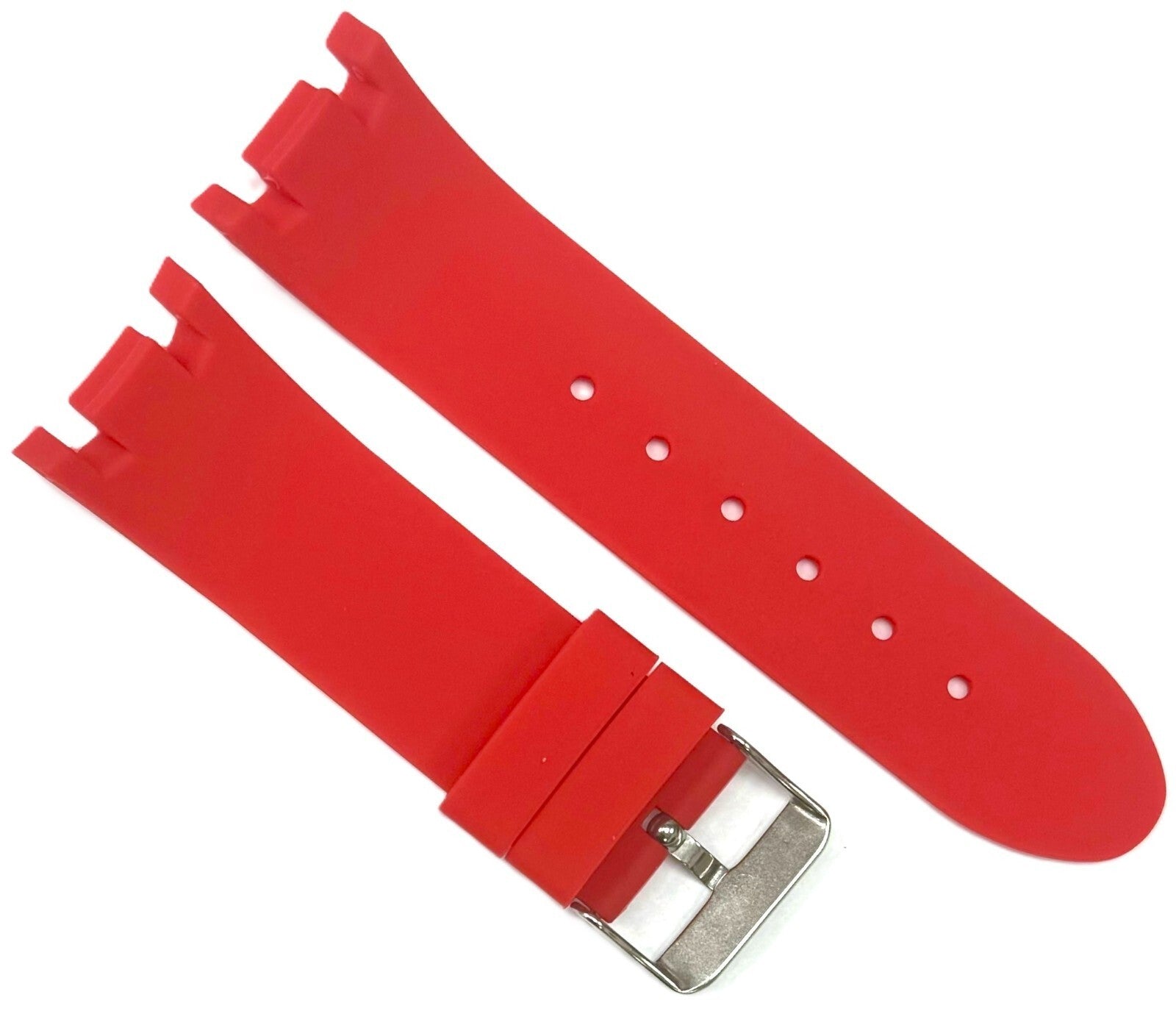 24mm Red Color Silicon Rubber Replacement Watch Band for JOE RODEO Master