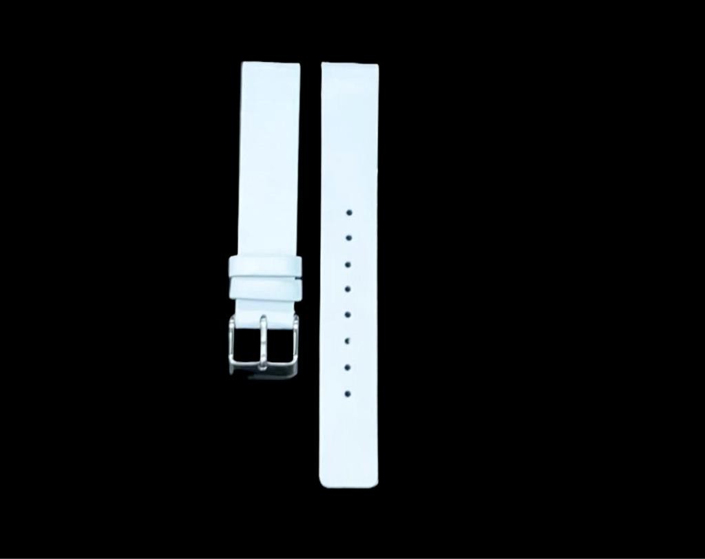 High Quality Watch Band Plain Flat Genuine Leather 16MM