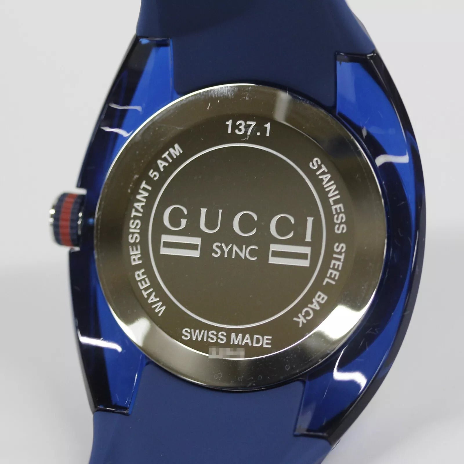 GUCCI SYNC YA137104 Men's Watch – Blue Dial, Quartz Movement, Authentic from