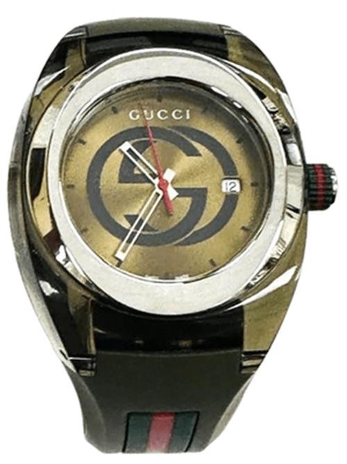 GUCCI SYNC YA137111 Men's Watch – Green Army Dial, Quartz, Box & Booklet
