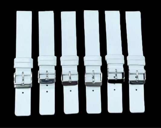High Quality Watch Band Plain Flat Genuine Leather 16MM