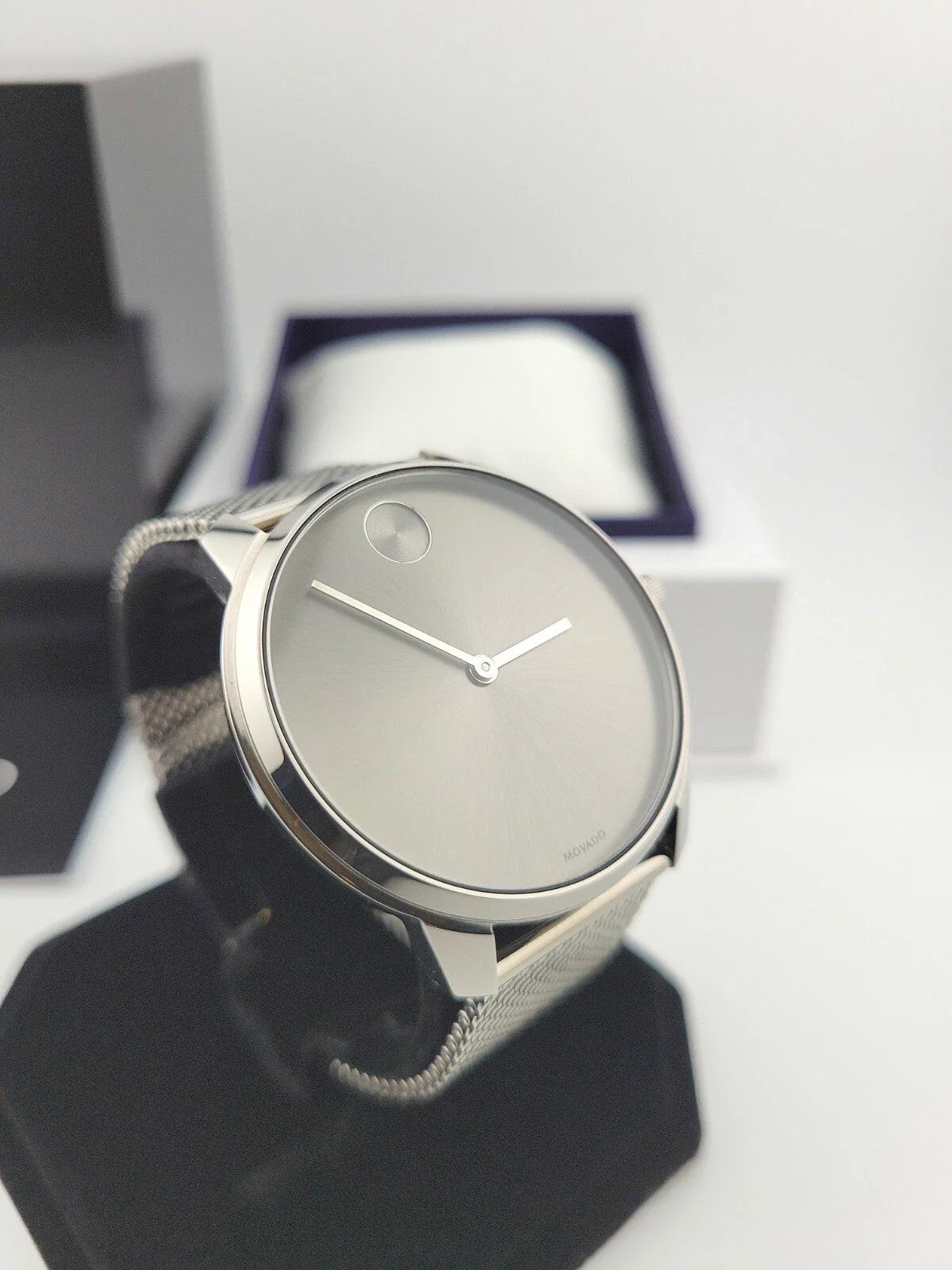 Movado Men's Bold Gray Dial Stainless Steel Watch - 3600599 ($695 MSRP)