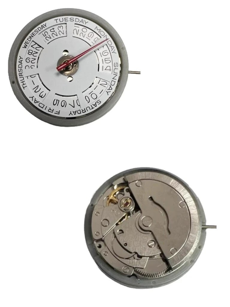 Automatic Watch Movement DG2812 3Hands, Dt3 Day at 12:00 Overall Height 7.8mm