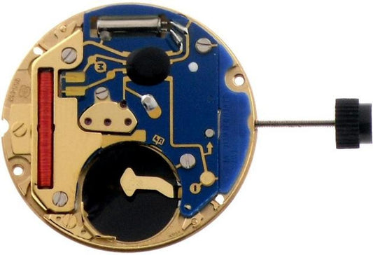 ETA 955.412 Date at 3 and 2 Hands Watch Movement Quartz