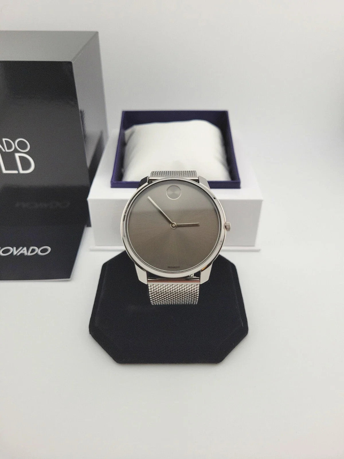 Movado Men's Bold Gray Dial Stainless Steel Watch - 3600599 ($695 MSRP)