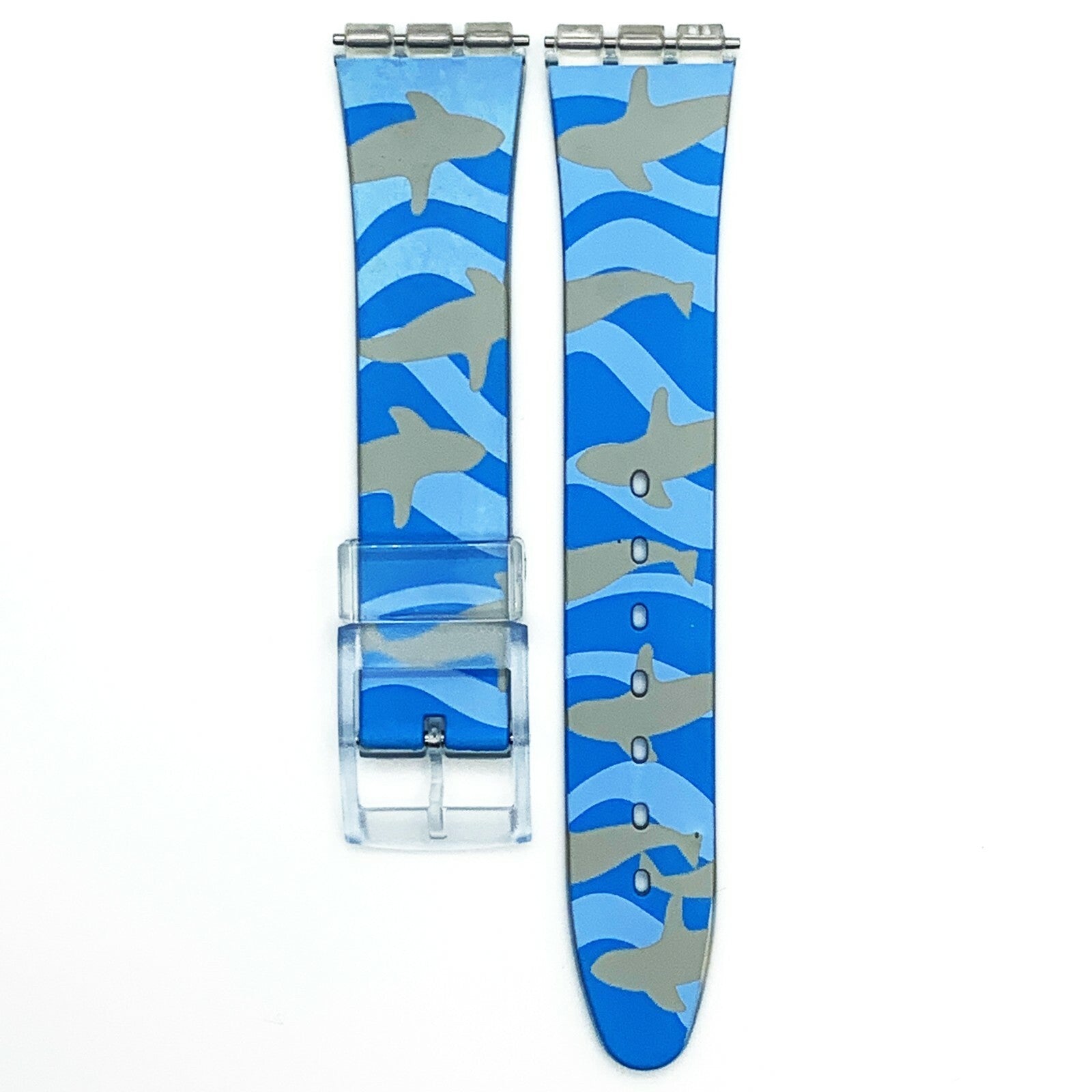 Swatch Watch Strap Replacement 17 MM PVC Multi-Color Modern Art Band