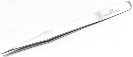Fine Point Tweezers #27 Non-Magnetic Stainless Steel Watch Repair Tools