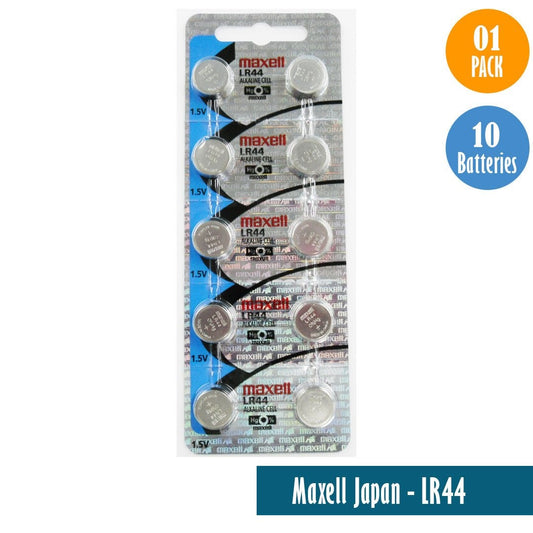 Maxell Japan - LR44 (A76) Watch Batteries Single Pack of 10 Batteries