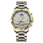 Fashion Business Men's Waterproof Tourbillon Steel Belt Mechanical Watch