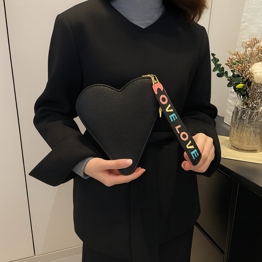 Hoor New York Cute Women's Heart Shaped Bag - Everyday wear | Light & Spacious