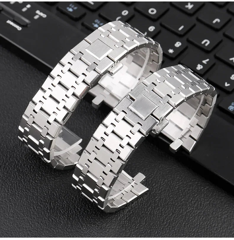 26mm  316L Stainless Steel Bracelet For AP 15400 Audemars Piguet Royal Oak GA2100 2110 Strap Men Watch Band