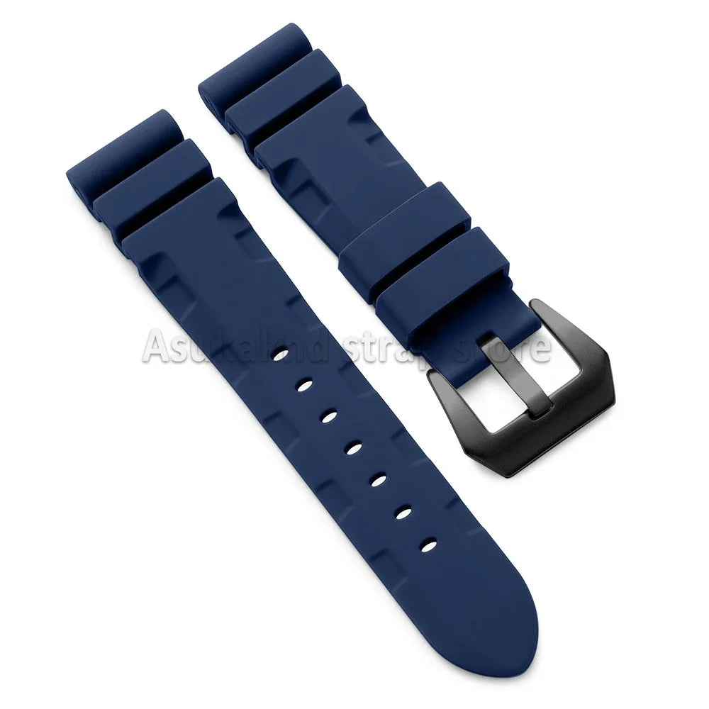 22mm 24mm 26mm For Panerai Silicone Strap for SUBMERSIBLE PAM441/351/111 Rubber Waterproof Watchband Bracelet Soft Sport Bands