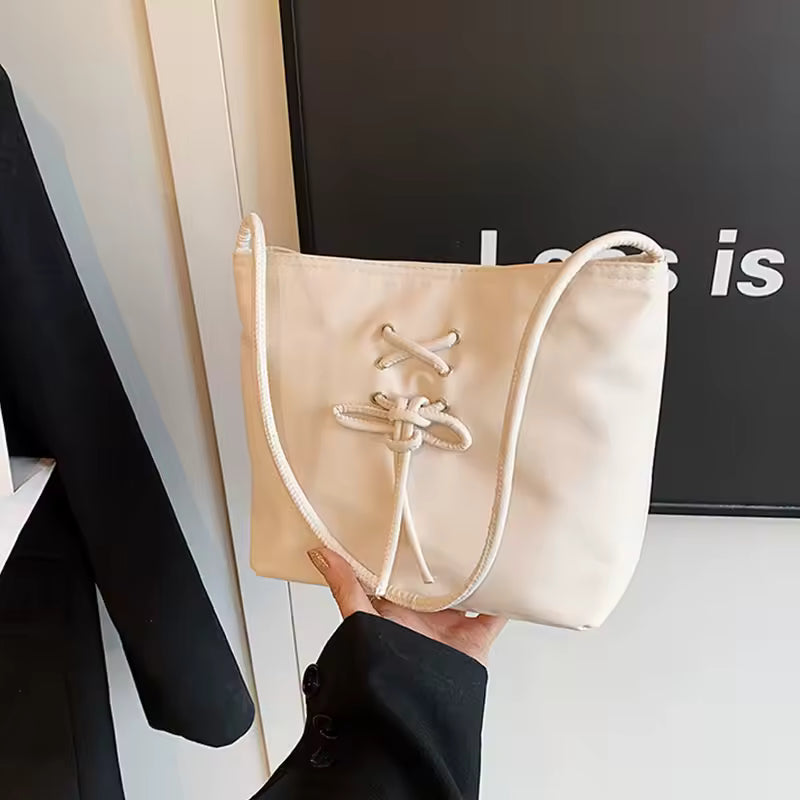 Hoor New York Canvas Shoulder Leather Tote Bag – Everyday Cute Bag